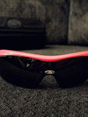 Gargoyles Pursuit Sport Wrap Sunglasses in Hot Pink Frame with Black Lens